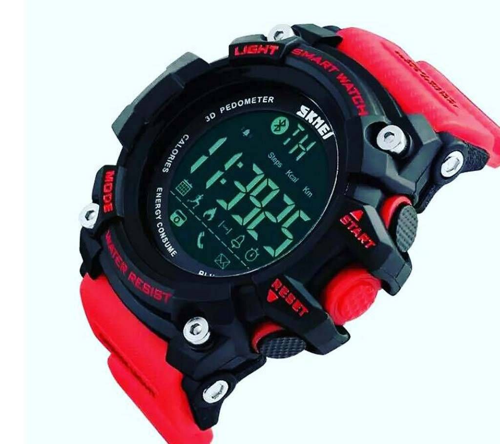 Red PU Smart Watch for Men