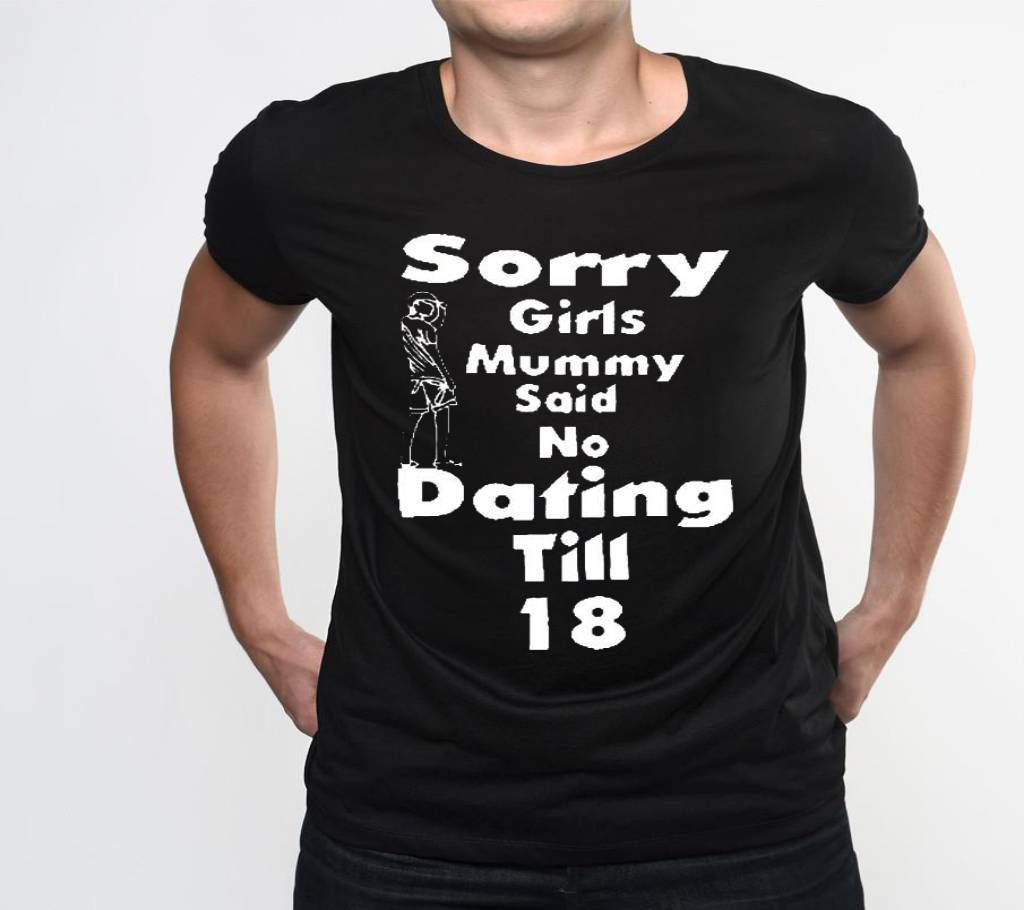 Sorry Girls Gents Full Sleeve Cotton T-Shirt