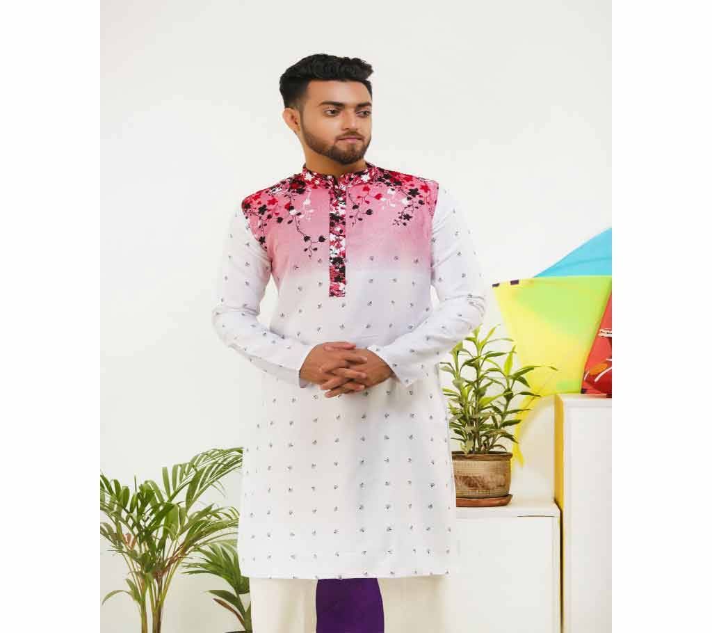 LAVELUX Boishakhi Printed Long Cotton Punjabi