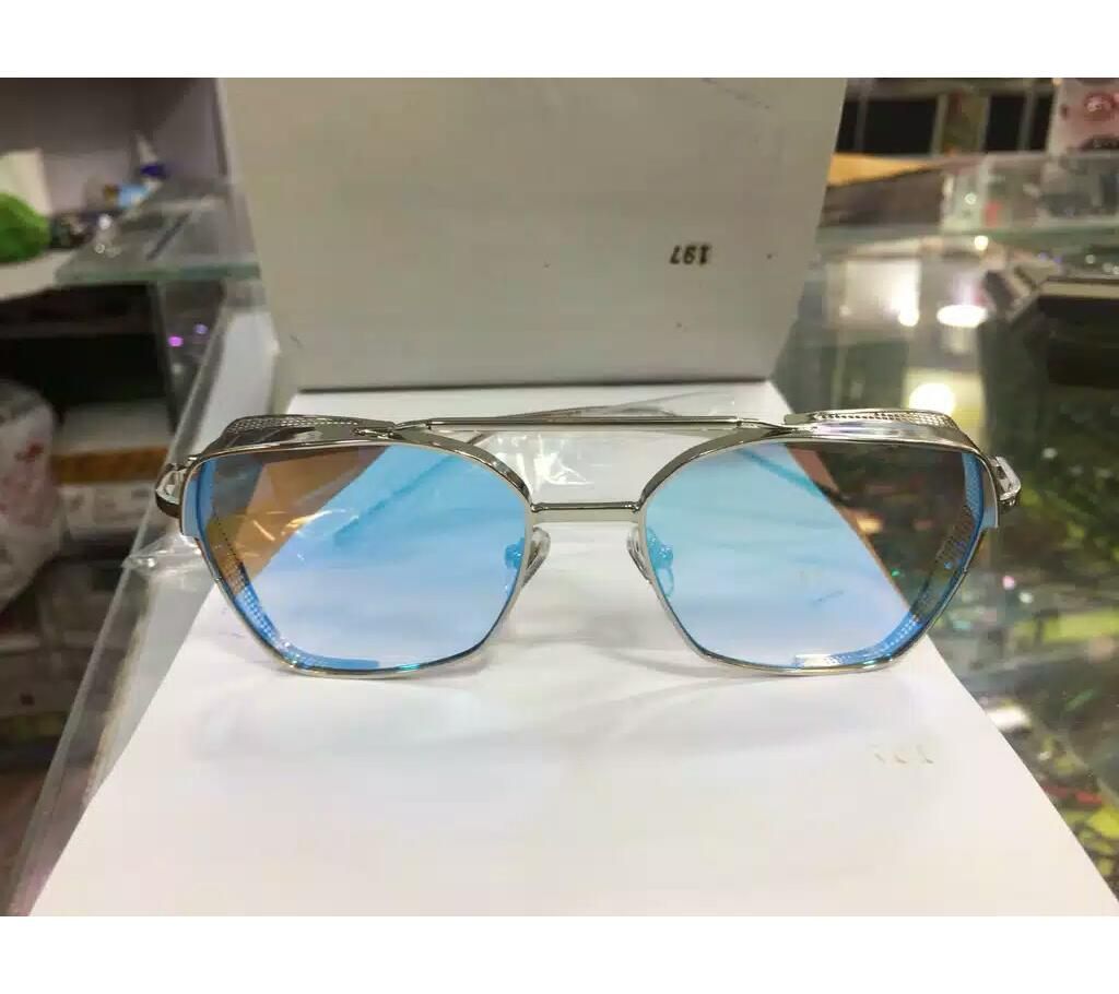 Blue men's sunglass with box 