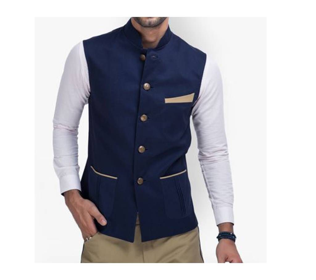 Waist Coat For Men - Blue