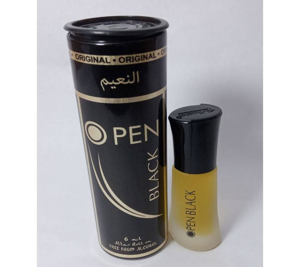 Open Black Al-Nuaim Perfume-6ml-India 