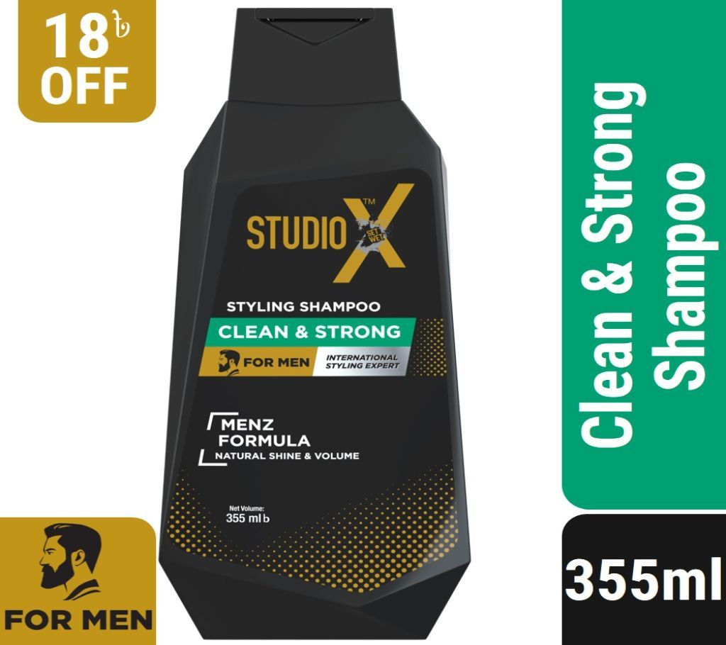 Studio X Clean & Strong Shampoo for Men 355ml