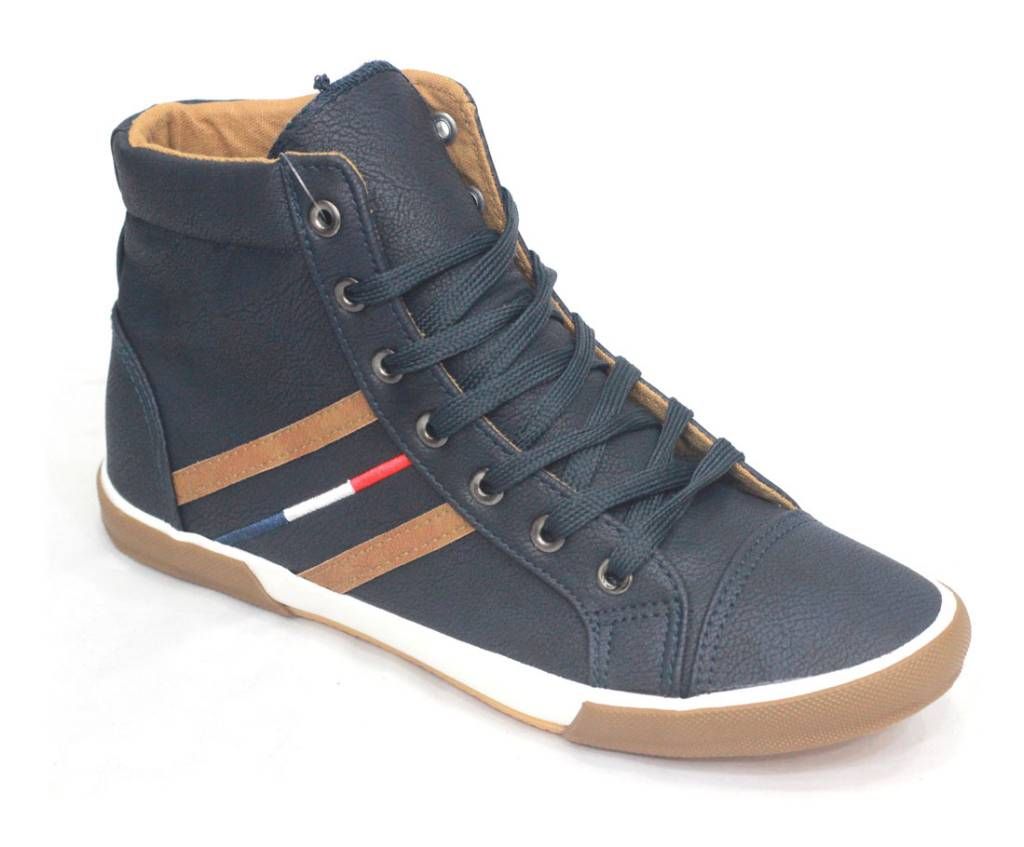 Dark Blue Ankle Sneakers for Men