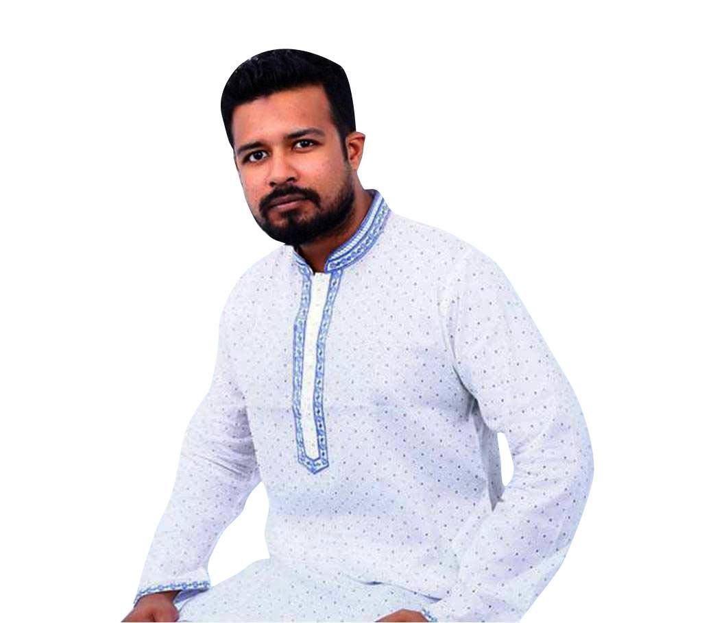 Indian Semi Long Soft Cotton Panjabi