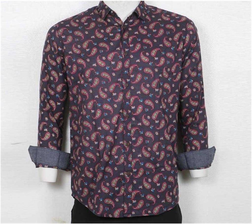 printed cotton casual shirt for men 