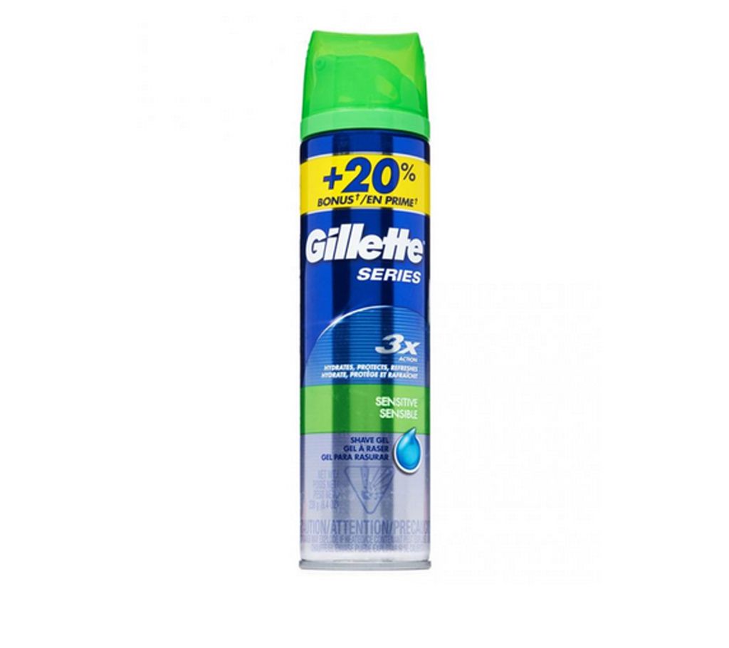 Gillette Series 3X Action Shave Gel - USA