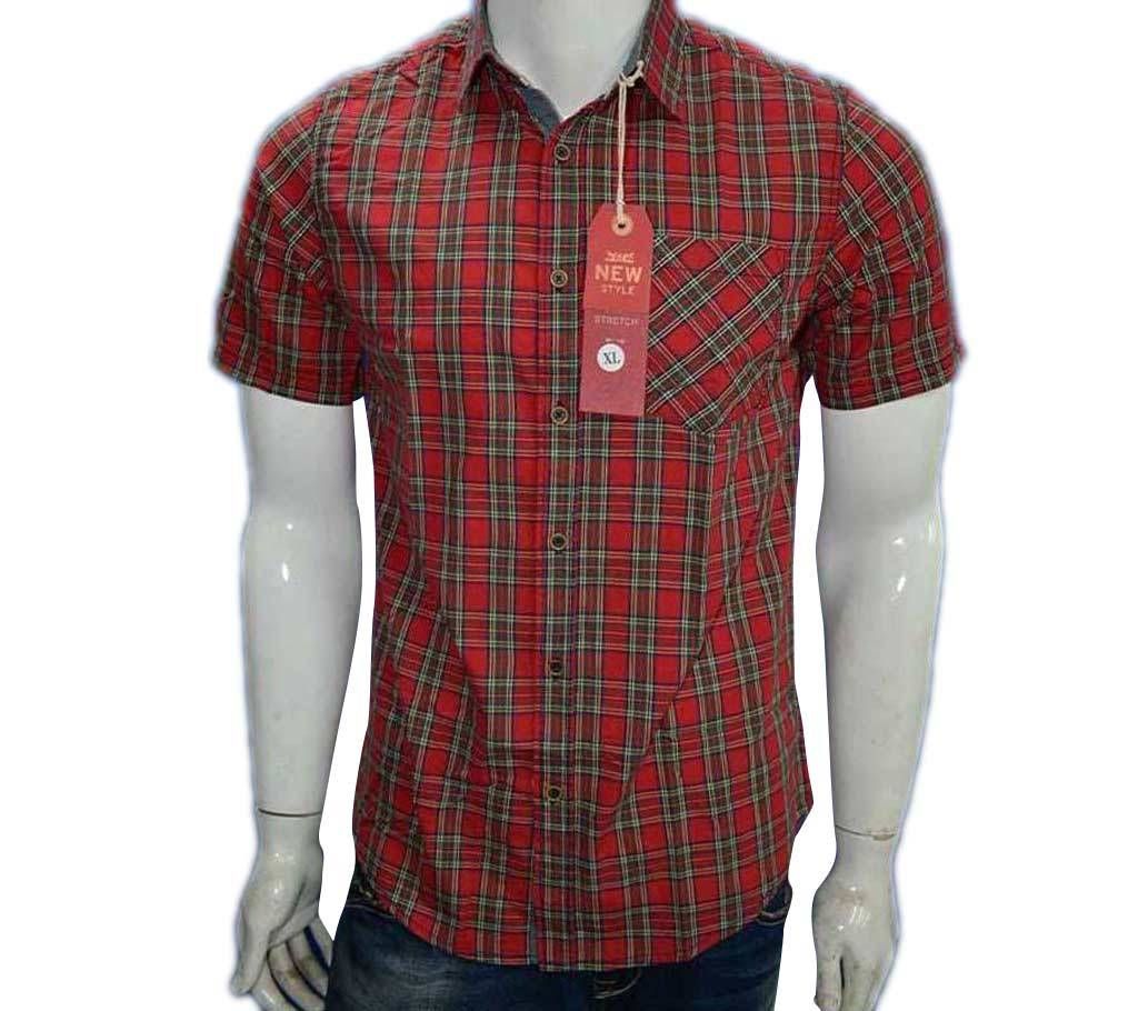 casual half sleeve cotton shirt for men 