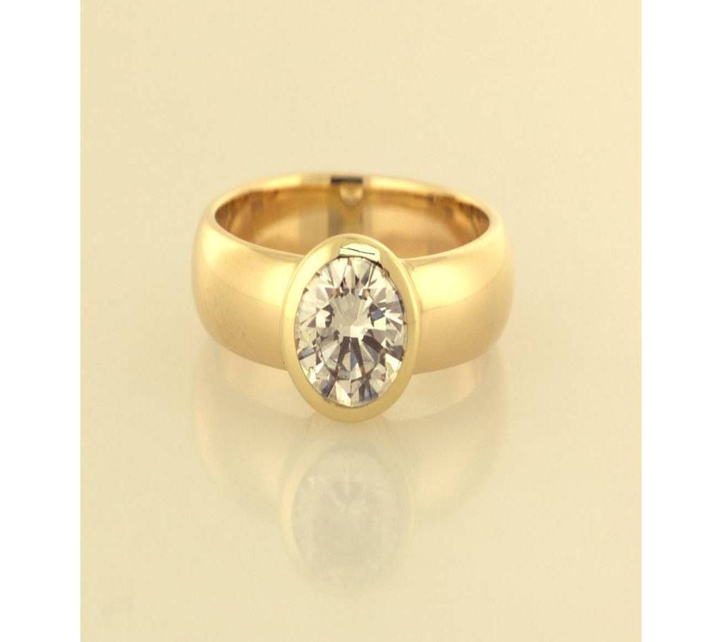 Golden Stainless Steel Finger Ring for Men