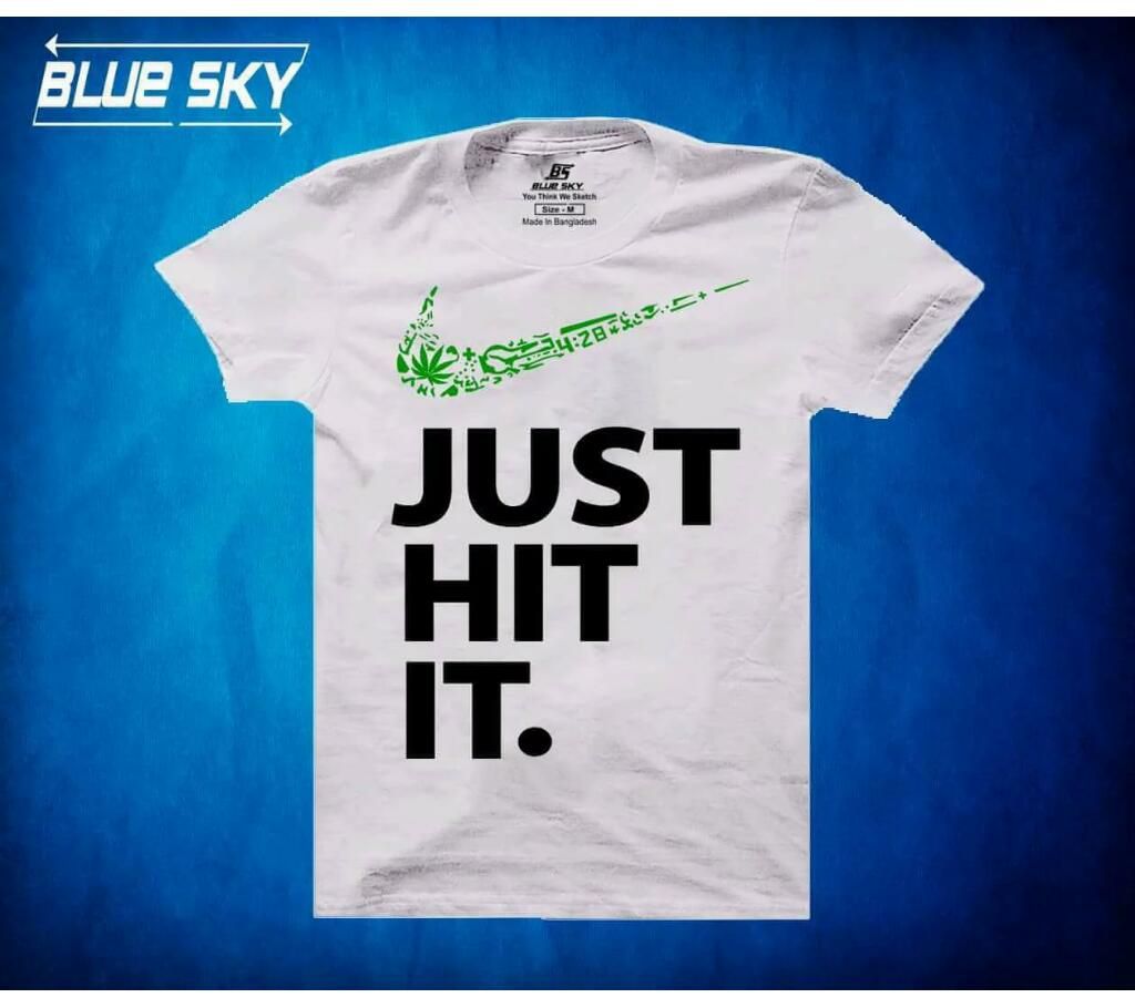 whitte cotton Menz Half Tshirt.