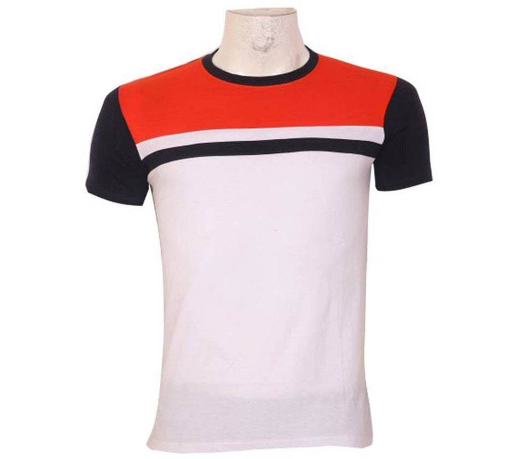 Gents MULTICOLOR Half Sleeve Cotton T-Shirt