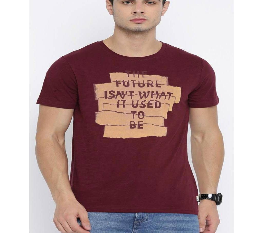 THE FUTURE ISN'T WHAT IT USE TO BE Menz Round Neck T-Shirt 