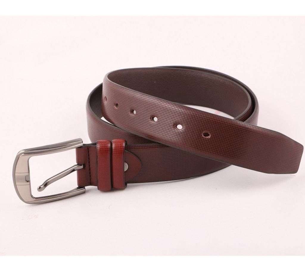 artificial leather belt brown