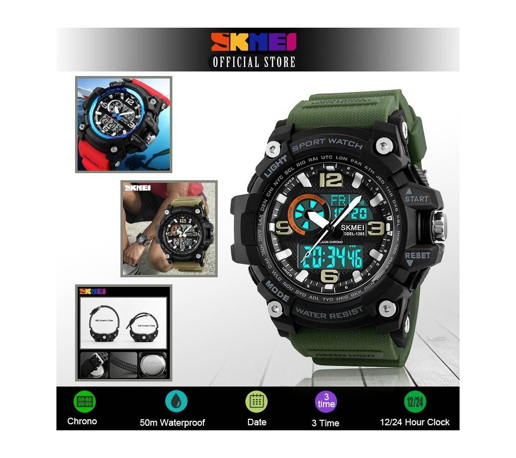 SKMEI 1283 Digital Waterproof Sports Wrist Watch for Men 