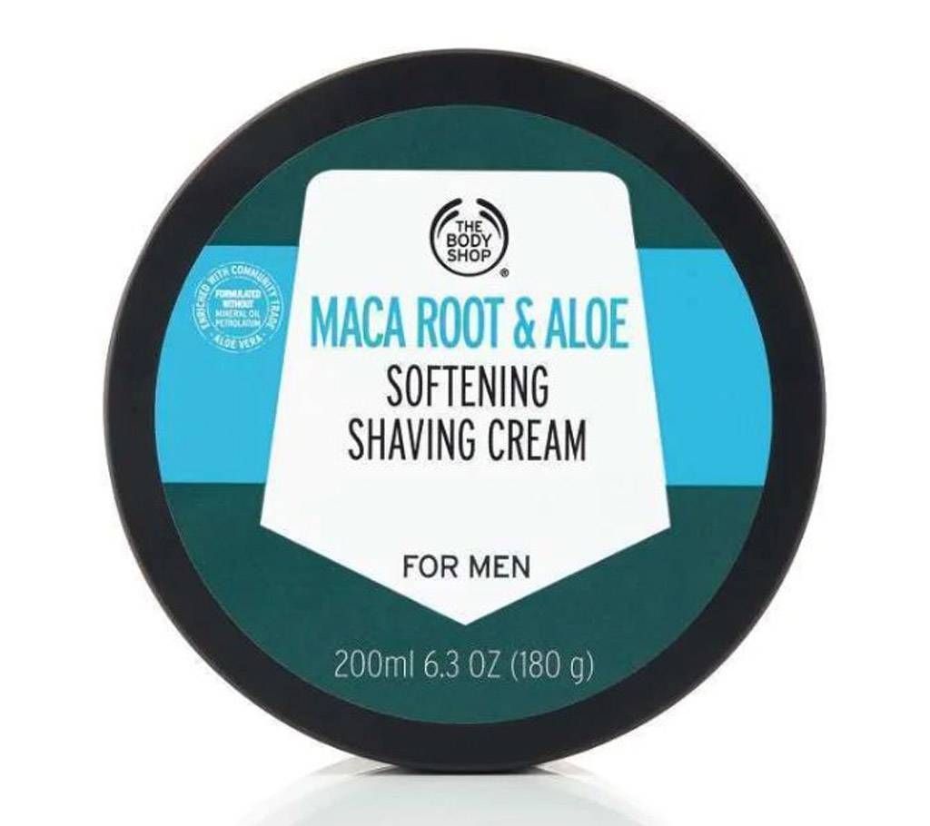 Maca Root & Aloe Softening Shaving Cream For Men 200ml (UK)