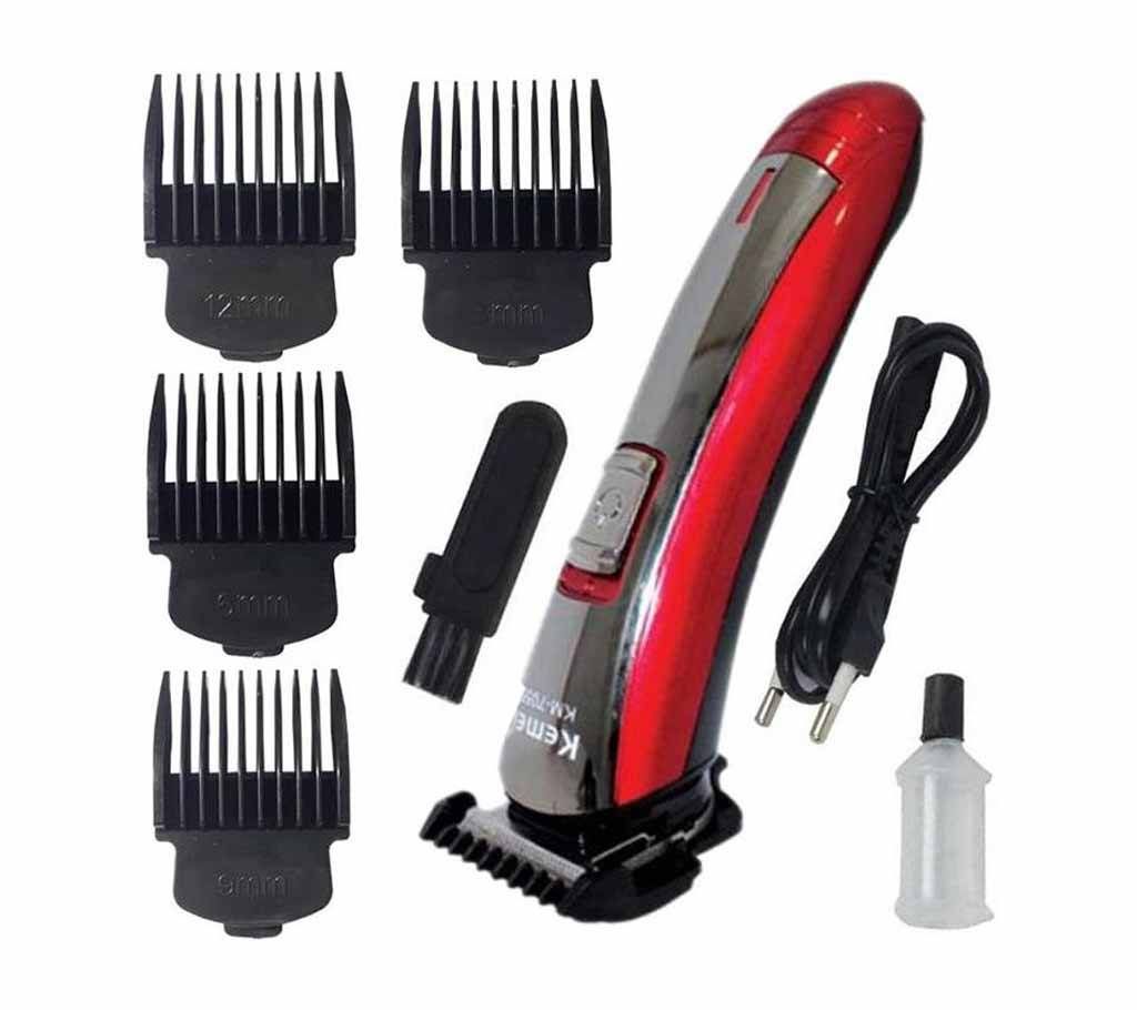 Kemei KM-7055 Beard Trimmer With 4 Different Size Clipper