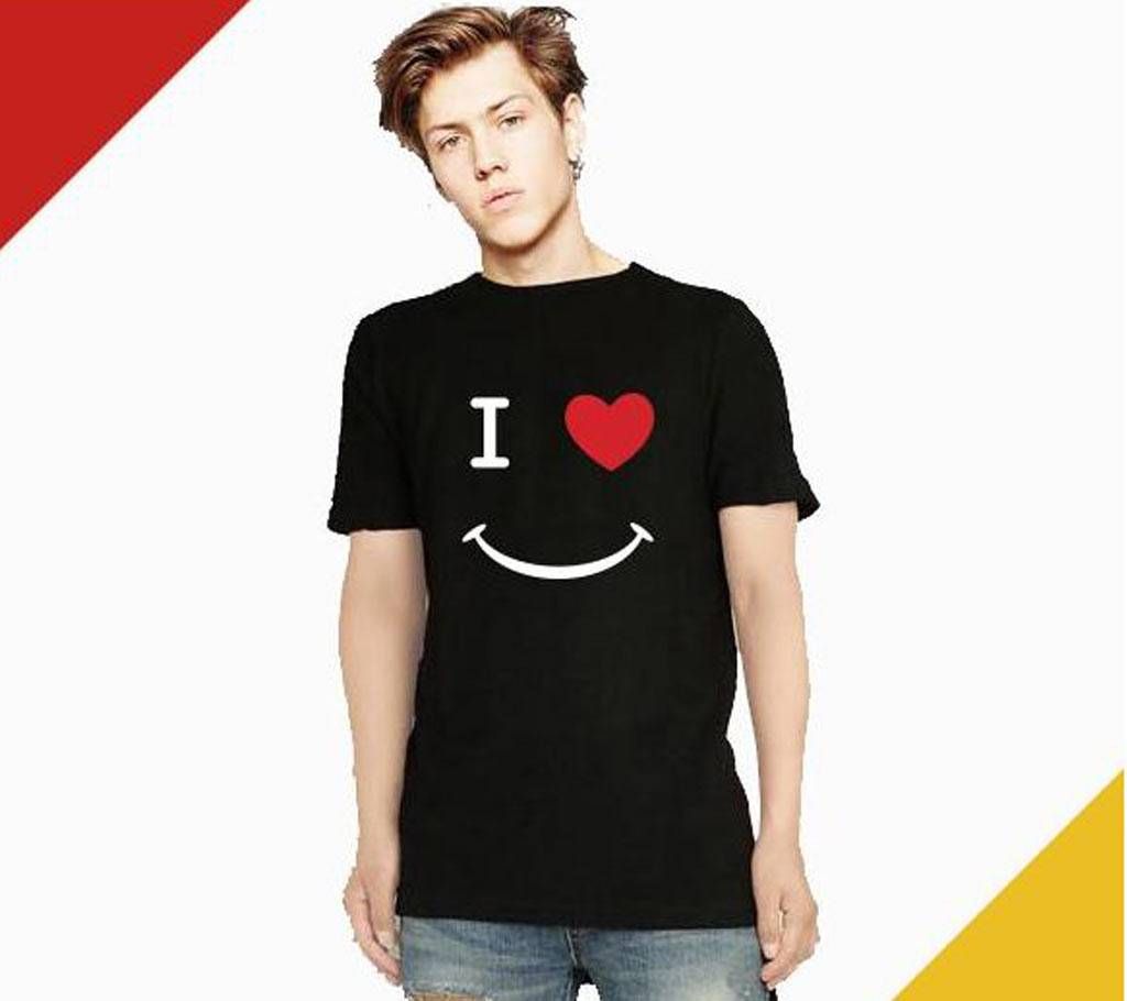 Mens Love Cotton Round Neck  t-shirt