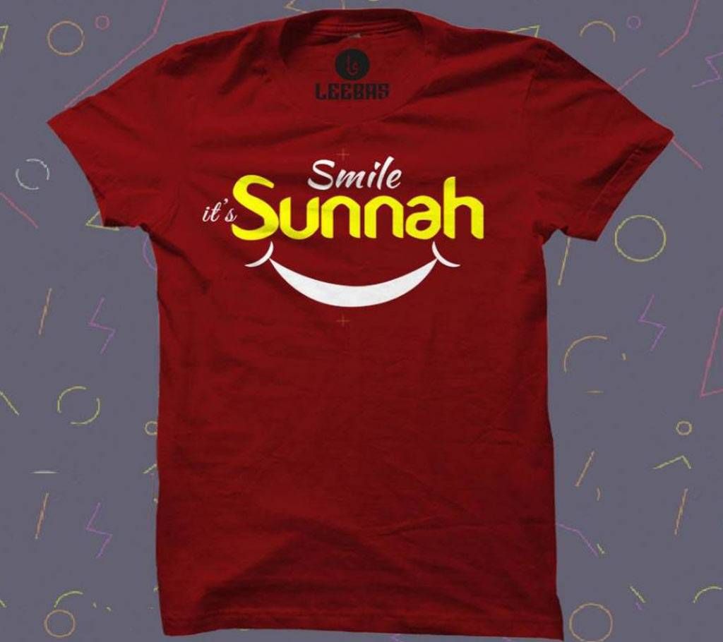 MILE SUNNAH Graphic T-shirt- Maroon - LB 89 - LBS