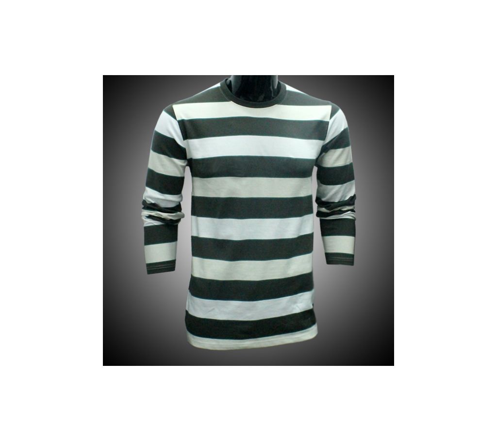LEO HOR STRIPE BLOCK LS T-SHIRT