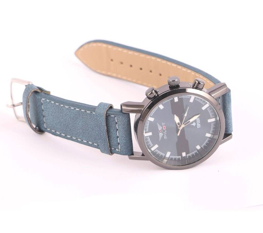 Pilot Jubile Leather wrist wach for Men