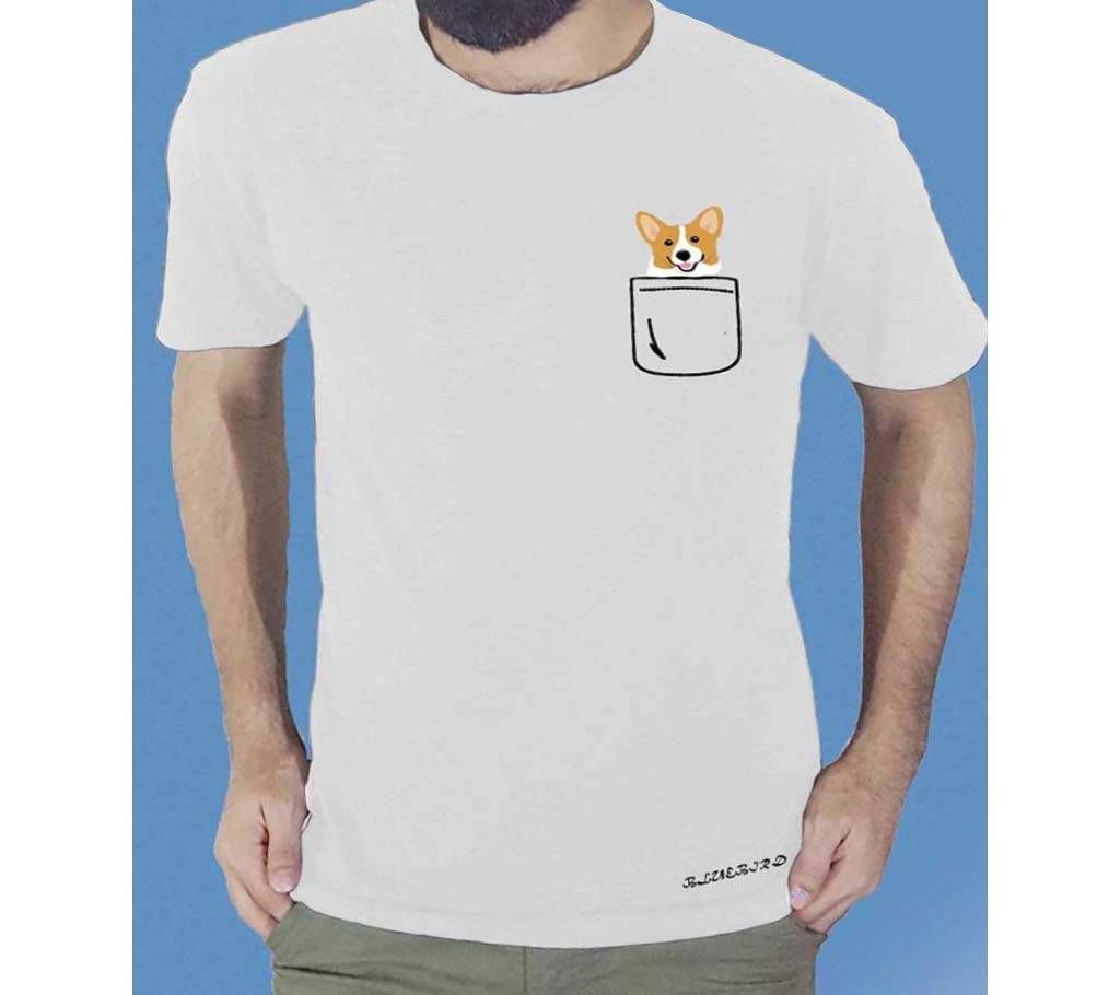 Half Sleeve T Shirt For Men - White TS-001W