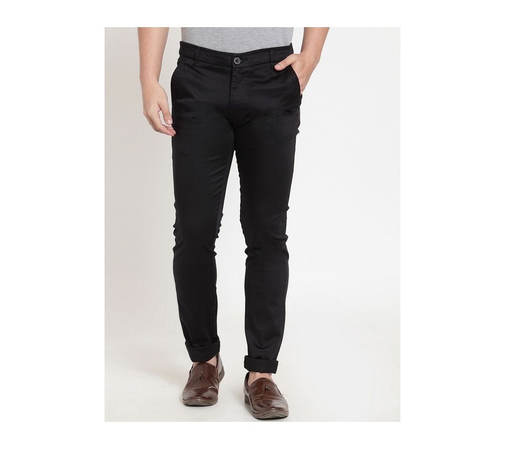 Black Charcoal Narrow Gabardine Pant 04