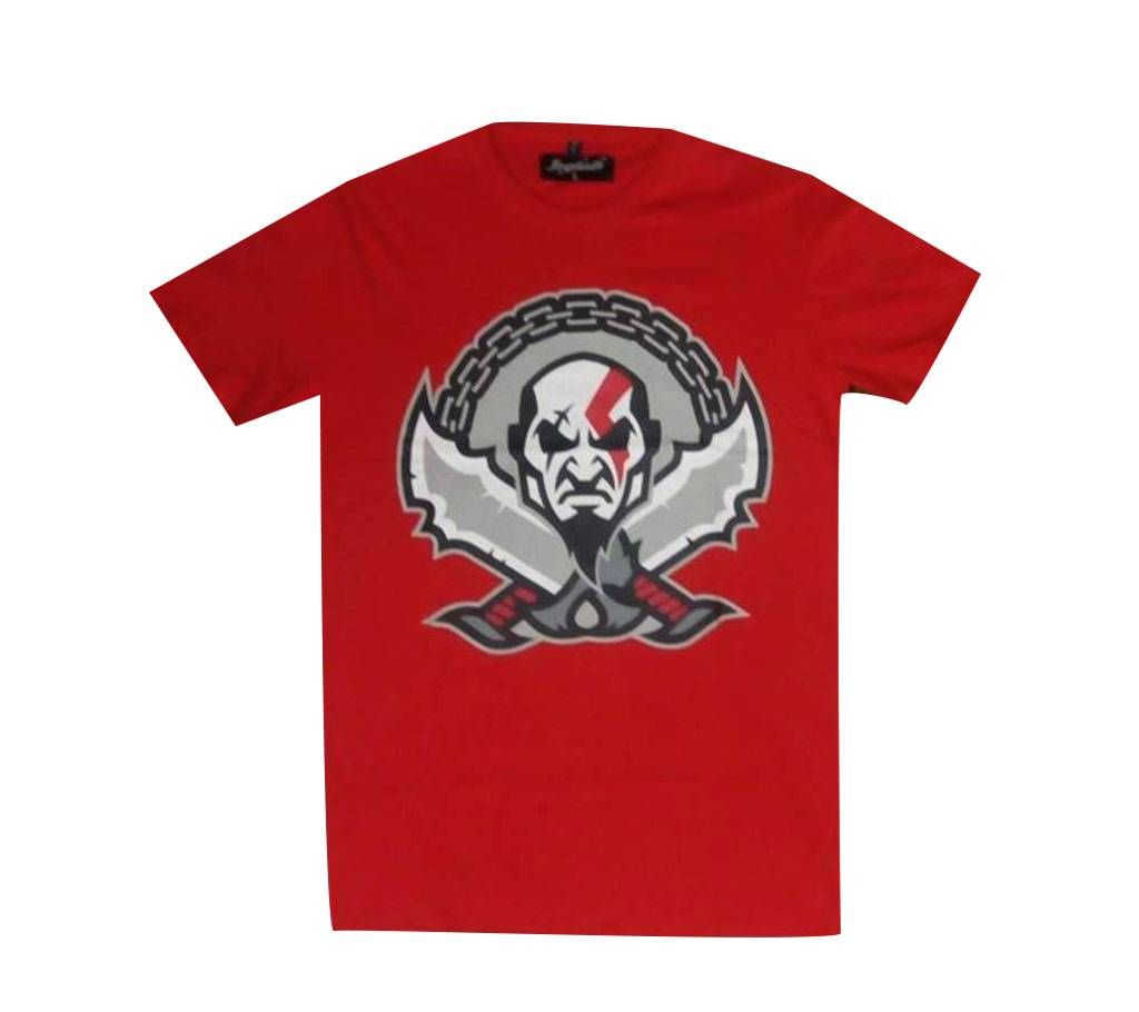 Half Sleeve Cotton Shirt For Men Red