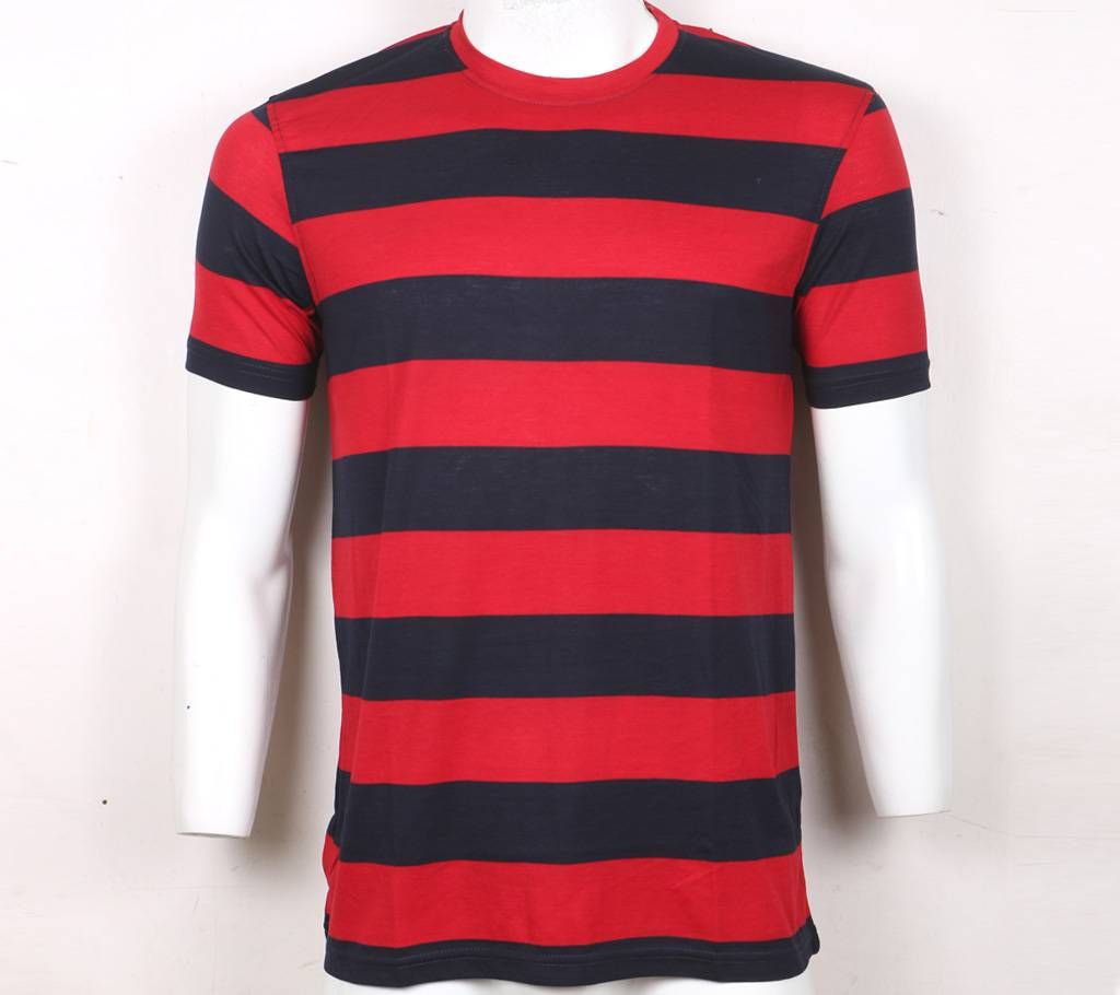 MENS HALF SLEEVE Striped T-SHIRT