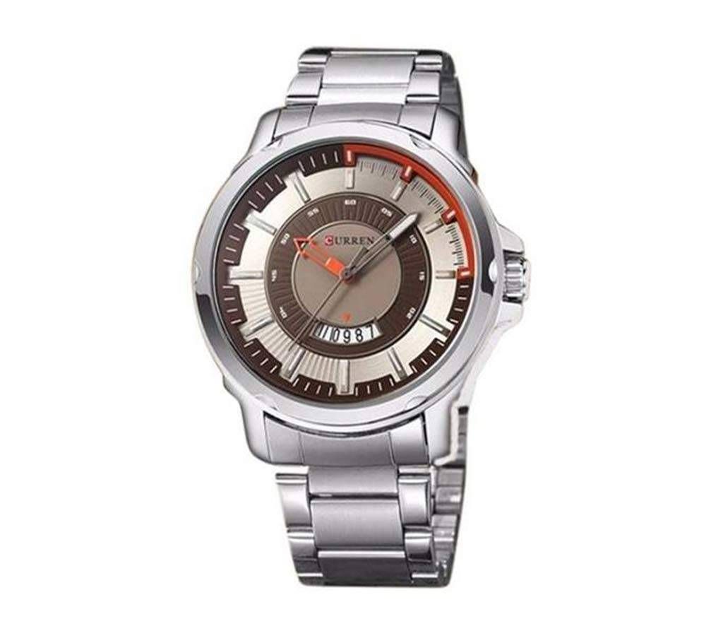 Curren M8229 Silver Alloy Wrist Watch for Men 