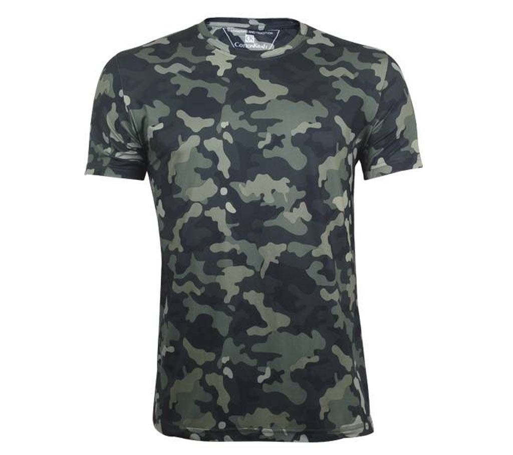 Mens Camo Print T-Shirt