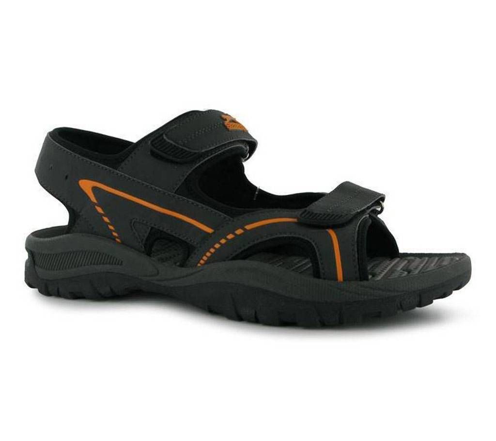 Charcoal Textile Fabric Wave Sandals for Men