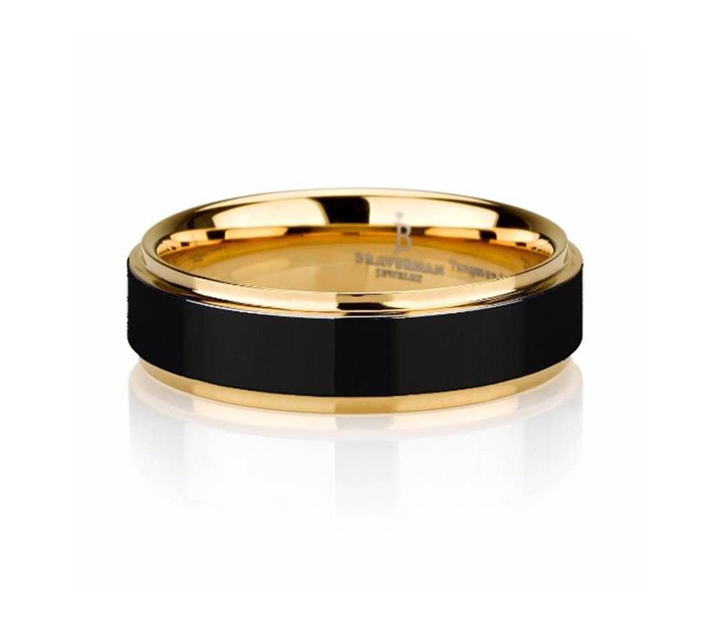 Golden and Black Finger Ring