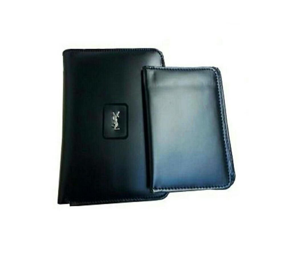 YSL leather wallet for men 