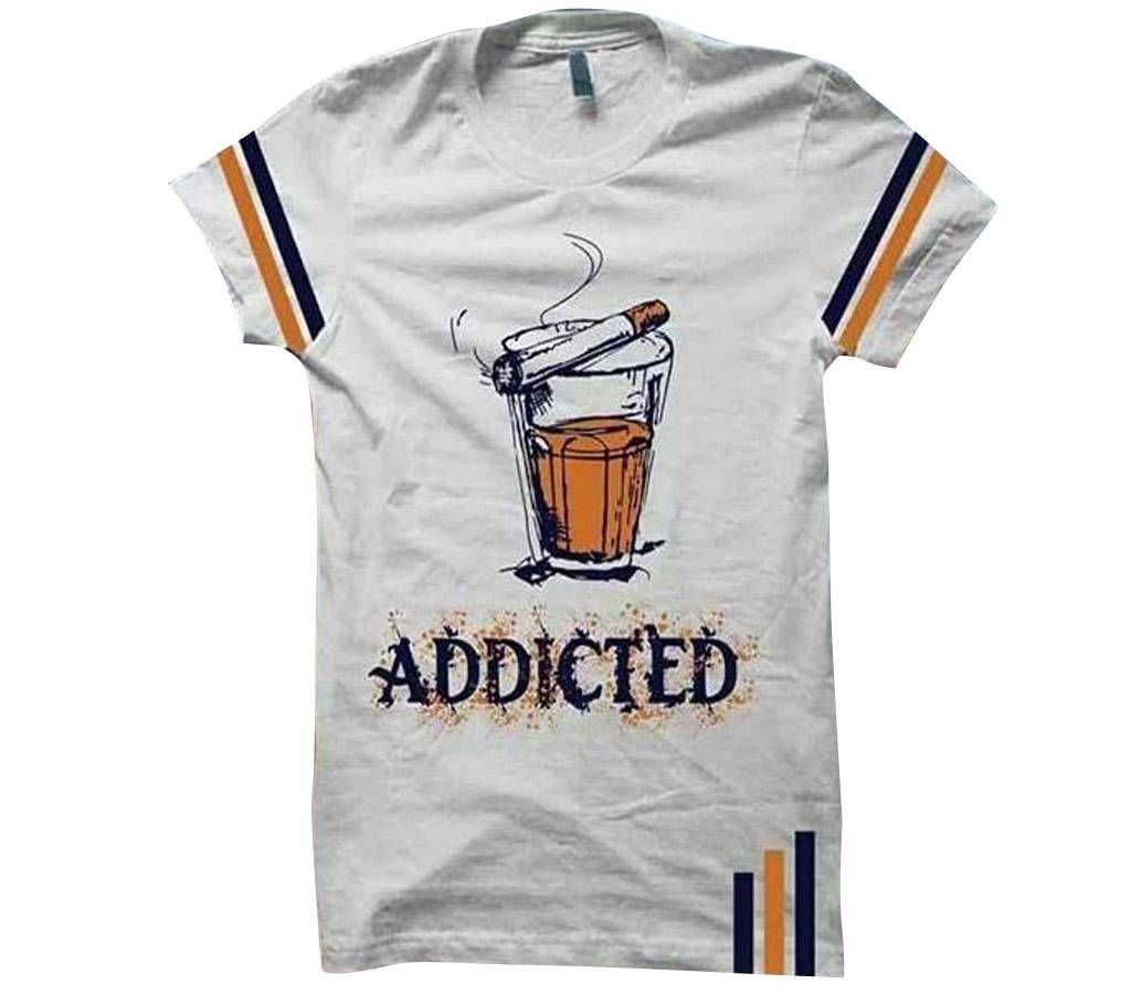 Addicted printed t shirt for men 