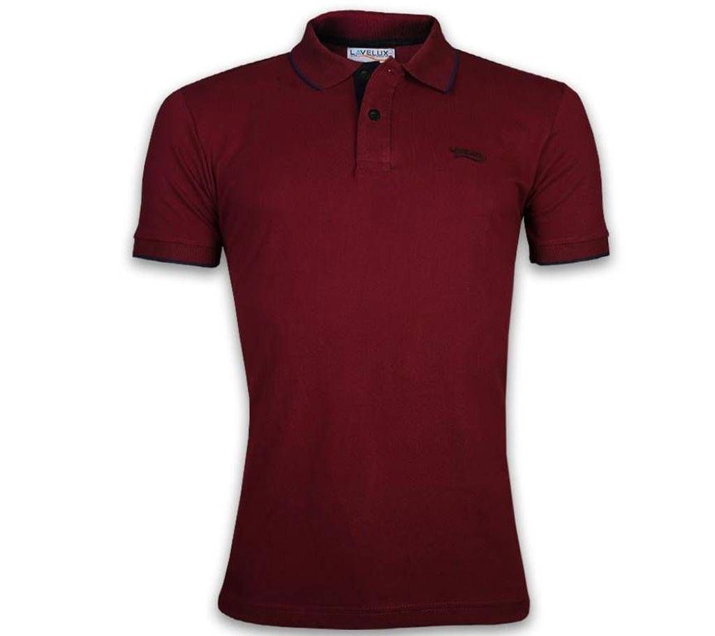Gents Cotton Marron Polo Shirt