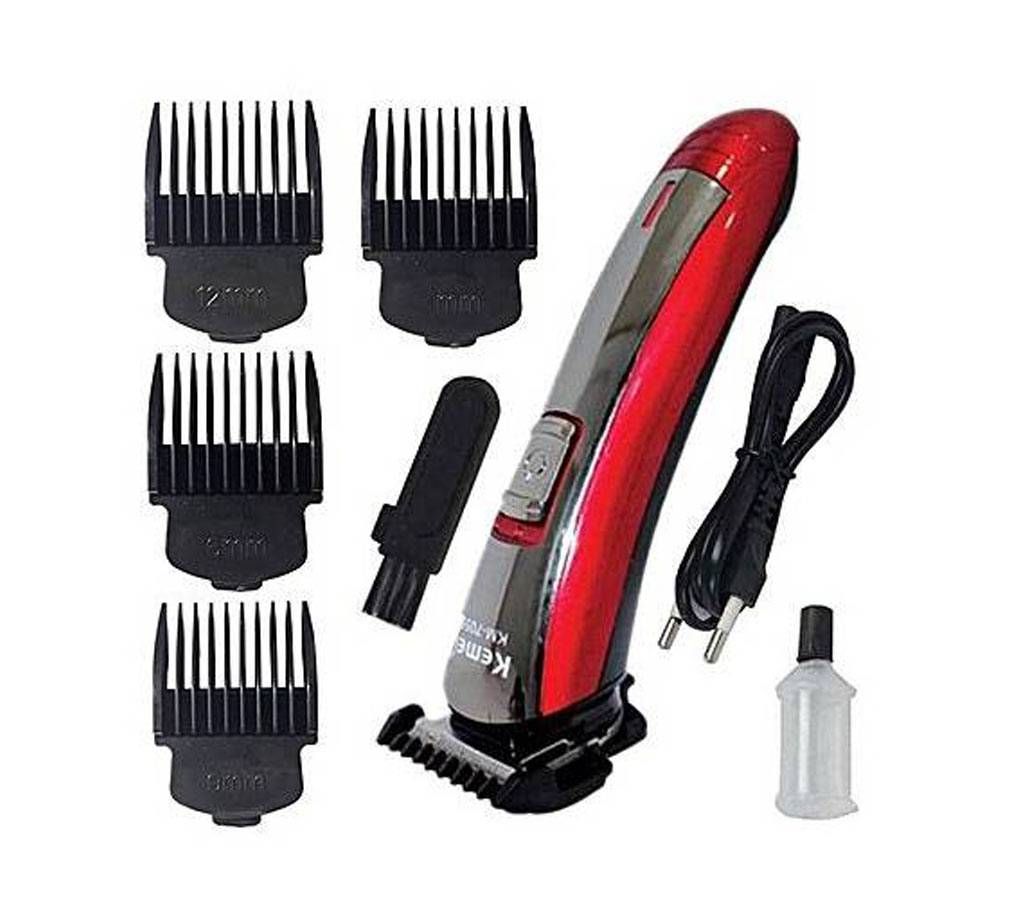 Kemei KM 7055 Trimmer With 4 Different Size Clippers