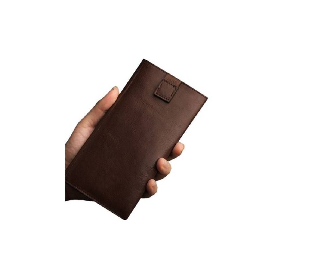 Genuine Leather Long Wallet 