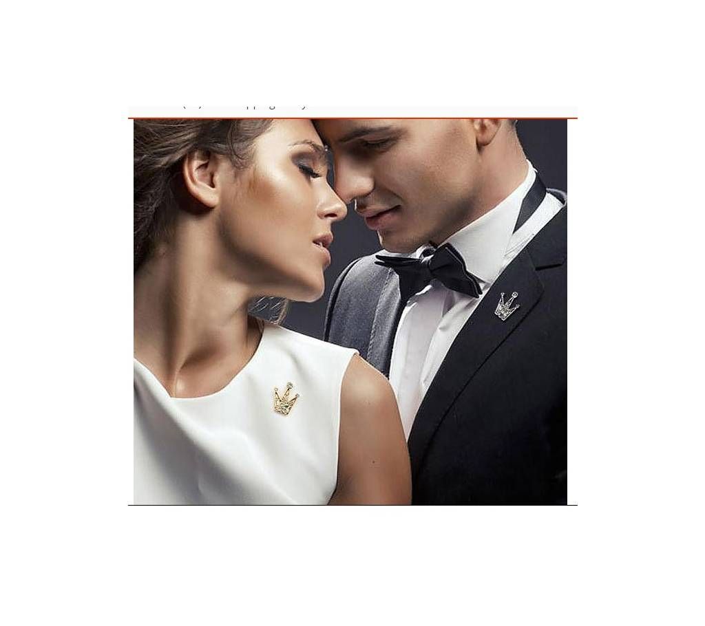 Crystal Crown Brooches Lapel Pin