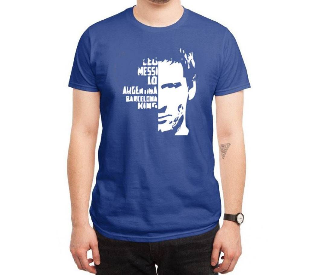 LEOMessi-10 Gents Half Sleeve Cotton T-Shirt