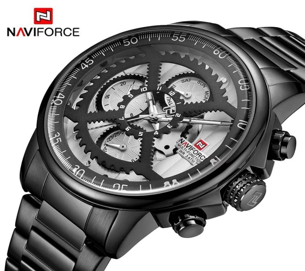 NAVIFORCE 9150 BLACK Stainless Steel WATCH FOR MEN