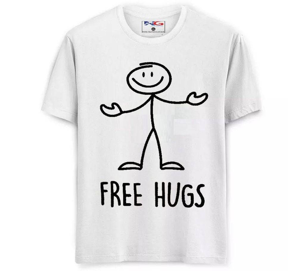 Free Hugs Menz Half Sleeve T-Shirt