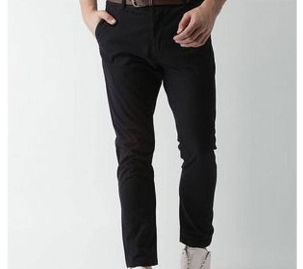 Mens Stylish Gabardine Pant - Black - BBF