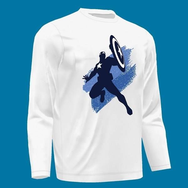 Captain America Sleeve Full T-Shirt 