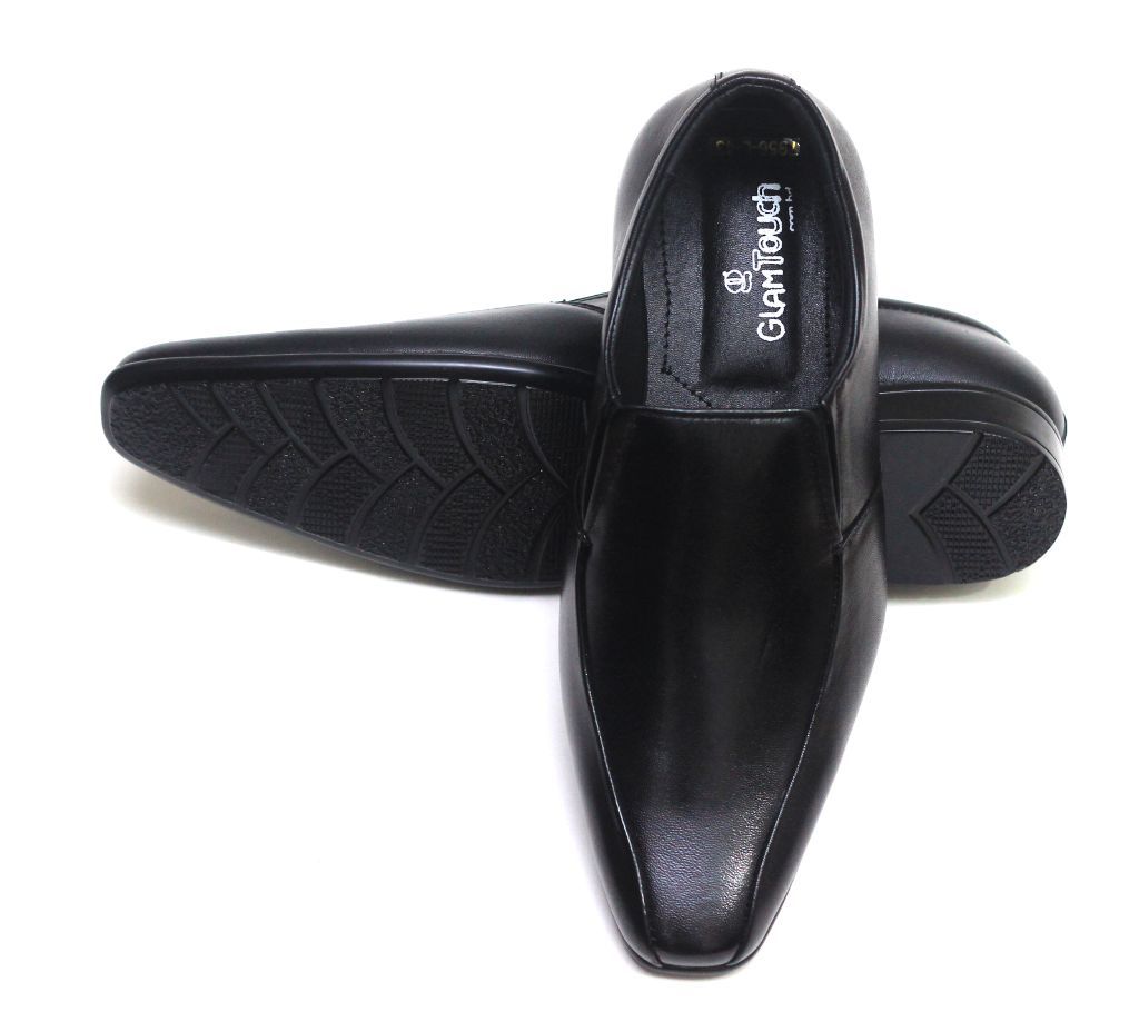Black Leather Formal Shoe F 21 - 8 - GLM