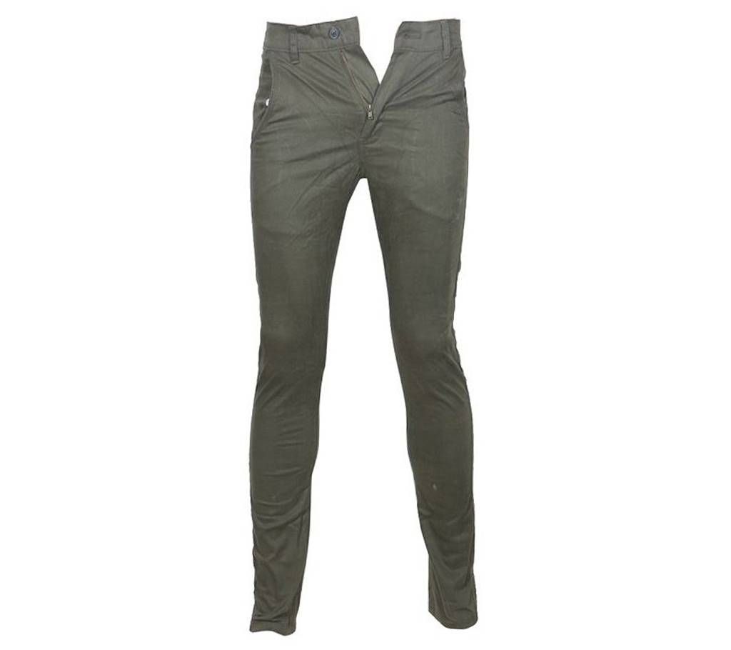 Olive Twill gabadine pant for men