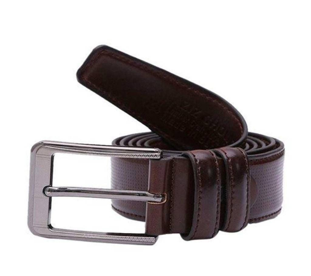 Brown Leather Formal Belt For Men-CSB-219