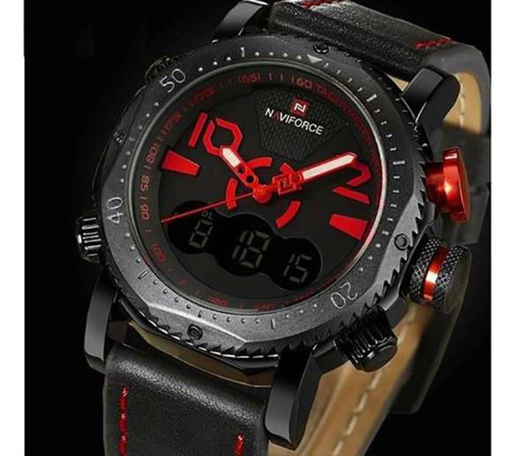 NaviForce MW06 PU Leather Wrist Watch For Male