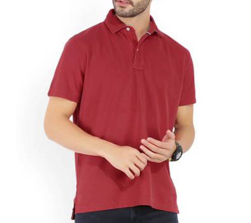 Men's Polo Neck Red Shirt