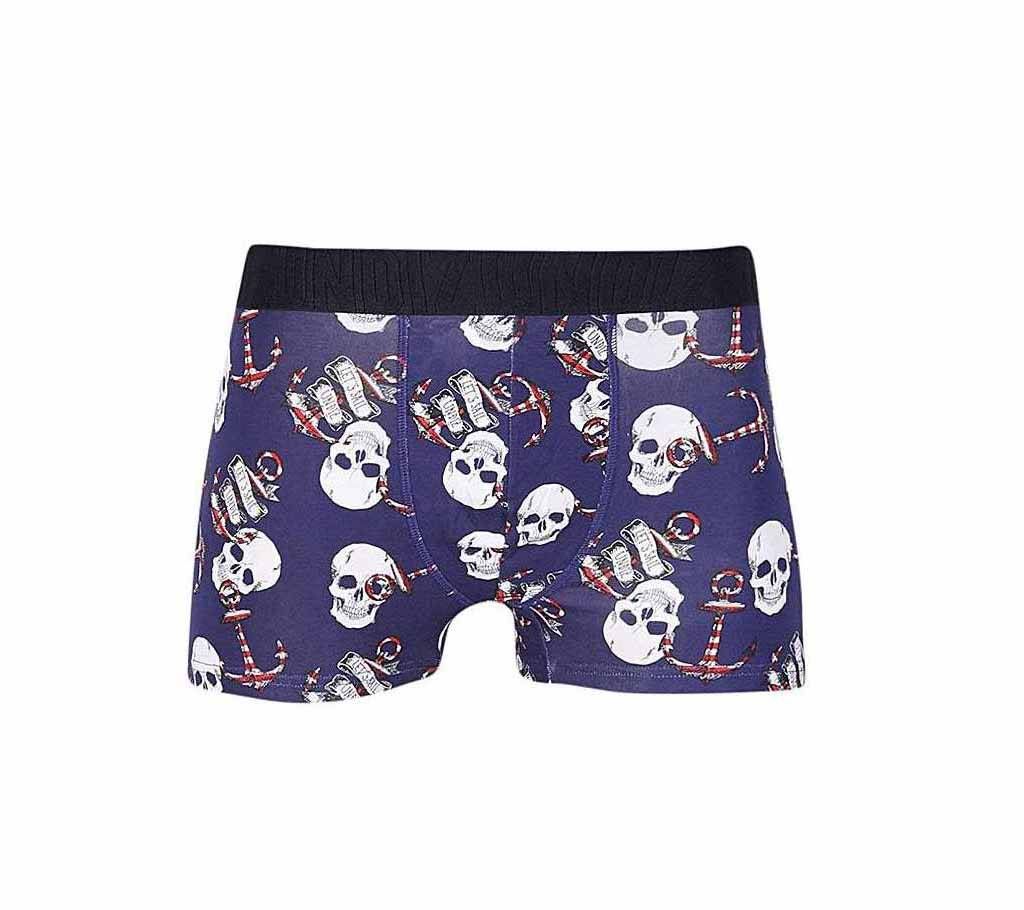 Undiz Navy Blue and White Cotton Boxer For Men (Original)
