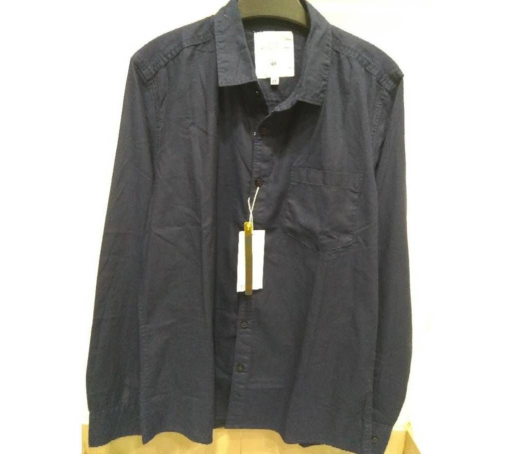 H&M Casual Slim Fit Shirt Blue Color- copy 